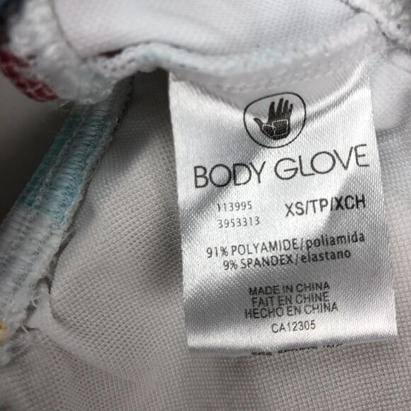 Body Glove La La Land Milan Bikini Top XS Stripe Plaid Blue Red Retro 70s Beach - Picture 4 of 7